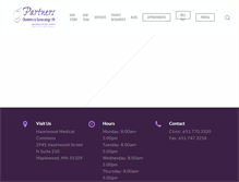 Tablet Screenshot of partnersobgyn.com